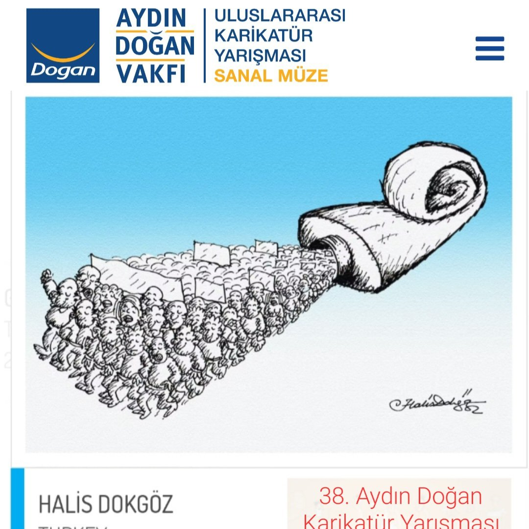 38. Aydın Doğan Karikatür Yarışması Sergisi ve albümünden...